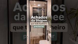 TRANSFORMEI meu BANHEIRO COM ITENS PRÁTICOS E BARATINHOS da SHOPEE [upl. by Tati595]