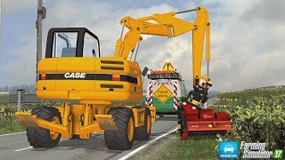 Construction Parking  Travaux publics  Case WX125  Farming Simulator 17 [upl. by Lleze]