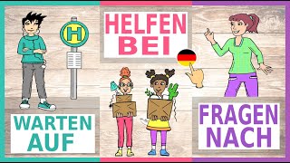 Deutsch lernen Verben mit Präpositionen  Deutschkurs A2  B1  German lesson verbs amp prepositions [upl. by Mohammad40]