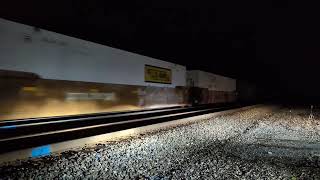 NS 4000 leads 264 At LaPorte Indiana And Meets Amtrak Capitol Limited [upl. by Nawotna567]