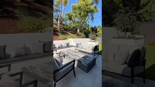 Luxury Dekton Fire Pit The Ultimate Outdoor Upgrade constructionwork firepit backyardprojects [upl. by Ntsuj]