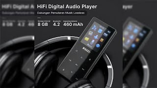 RUIZU HiFi Digital Audio Player DAP MP3 Player Bluetooth 8GB  D29  Black  UZSK0BBK [upl. by Kendall]