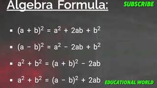 Algebraic Formula [upl. by Oren]