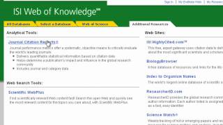 Web of ScienceJournal Impact Factors [upl. by Dasya]