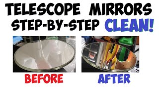 How To Clean A Telescope Mirror The Step By Step Guide  8quot Reflector Telescope  by Reflactor [upl. by Alyehs]