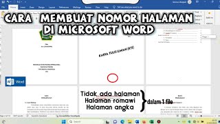 Terbaru  CARA MEMBUAT NOMOR HALAMAN YANG COVERNYA TIDAK IKUT BENOMER HALAMAN DI WORD [upl. by Lenwood]