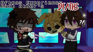 Aftons experience each other’s deaths  fnaf [upl. by Noroj860]