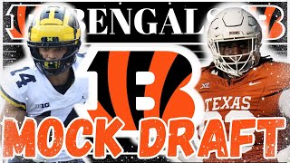 Cincinnati Bengals 2024 NFL Mock Draft  POST FREE AGENCY [upl. by Orlan]