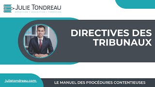 Les directives des tribunaux [upl. by Collar]