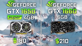 GTX 1650 Super vs GTX 1660 Test in 10 Games [upl. by Eelrebmyk]