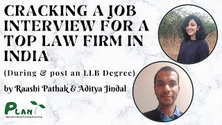 Cracking a Job Interview for a Top Law Firm in India [upl. by Baiel]