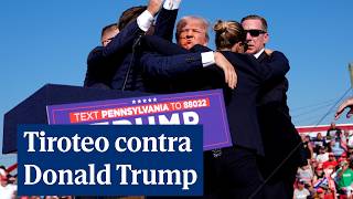 Tiroteo contra Donald Trump en un mitin [upl. by Hnahym991]