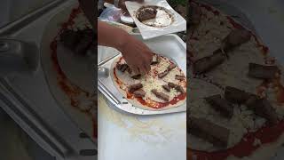 Steak Pizza cooked in a Cru wood fired oven [upl. by Lener]