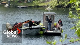 Deadly Ontario boat crash Man faces multiple charges after 3 killed in collision on Bobs Lake [upl. by Imrots]