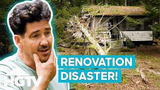 Huge Tree SMASHES Jonathan Knight’s Cabin  Farmhouse Fixer Camp Revamp [upl. by Oehsen25]