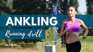 How to do Ankling Running Drill  OLYRUN [upl. by Ppilihp703]