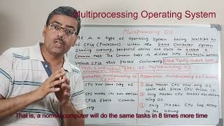 Multiprocessing OS  Types of operating system  What is multiprocessing OS [upl. by Pero]