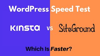 Better for WordPress Hosting Kinsta vs SiteGround [upl. by Christoforo871]