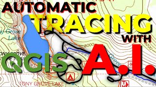 AUTOMATICALLY DIGITIZE map features in QGIS with this PLUGIN [upl. by Aicnom713]