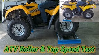 CanAm ATV 2WD vs 4WD  4X4 Quad Off Road Simulation Roller Test amp Top Speed [upl. by Atinas491]