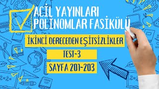 ACİL YAYINLARI POLİNOMLAR FASİKÜLÜ Eşitsizlikler test3 [upl. by Aderb]