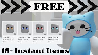 How To Get Free Faces In Roblox Get 15 Free Faces  Roblox Free Item  Anime Mouthless Face UGC [upl. by Naujahs244]