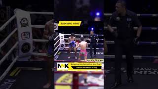 High Kick to the head💥BREAKING🥊 The Art of the Knockout Muay Thai nakmuays nakmuay [upl. by Bjork]