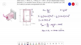Mecánica de Materiales  Flexión en Vigas  Momento y Radio de Curvatura [upl. by Dagny]