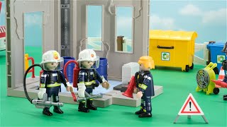 Playmobil Firefighter  Training Day Playmobil Firefighters and Fire Trucks [upl. by Gayelord]