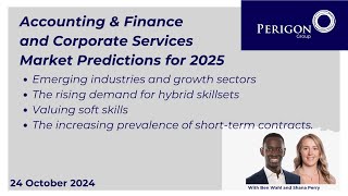 Accounting amp Corporate Services Market Predictions for 2025 [upl. by Yenettirb]