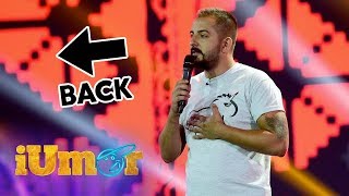 Un fost finalist de la iUmor din nou pe scenă Gabriel Gherghe sa întors să facă show [upl. by Nauquf]