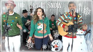 Let It Snow  SwingJazz Cover The Amanda Castro Band and The Kalama Brothers Snow Globe Edition [upl. by Ynnej]