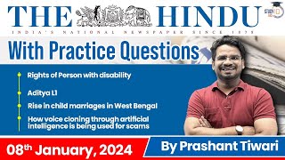 The Hindu Analysis by Prashant Tiwari  8 January  Current Affairs Today  StudyIQ [upl. by Winchester]