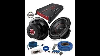 Pioneer GMA5702 Amplifier with 2 TSW256R 10quot Subwoofers amp 4Ga Amp Wiring Kit with a FREE SOTS [upl. by Kania840]