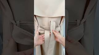 Trench coat belt bow tie method [upl. by Barrington]