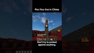 Pov You live in China  Part 3 minecraft communism china shorts [upl. by Nahtad779]