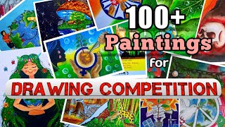 🥇100 best paintings for drawing competitionTop paintings to win drawing competition🏆 [upl. by Eet]