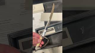 Towle Silversmiths Replica Sword Letter Opener Donated to Goodwill sword goodwill [upl. by Bresee250]