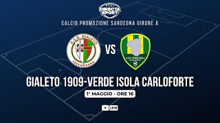 Calcio Promozione  Gialeto 1909Verde Isola Carloforte 20 [upl. by Nytsyrk]