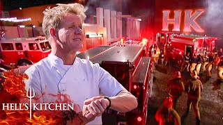 Service for the Services  Cooking For First Responders on Hells Kitchen [upl. by Nodnerb179]