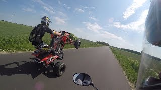 Honda TRX450R Long WHEELIE [upl. by Annola]