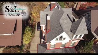 Roof Replacement Drone Footage  Edgewood PA [upl. by Nona]