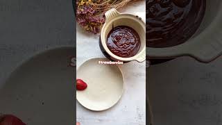 Vegan Chocolate Fondue veganrecipe [upl. by Nahttam]