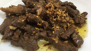 Garlic Beef Salpicao Quick amp Easy Recipe Panlasang Pinoy [upl. by Cleland]