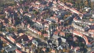 Stadtansicht der Altstadt von Halberstadt im Bundesland SachsenAnhalt [upl. by Rolan940]