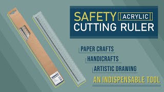 【MORNSUN】SAFETY ACRYLIC CUTTING RULER 壓克力安全切割尺 [upl. by Zins]