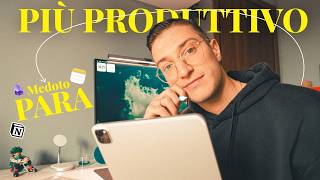 HO SEMPLIFICATO TUTTO COME Essere PIÙ Produttivi e Organizzati con il METODO PARA 👨🏼‍💻 [upl. by Atiluap]