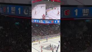 Vancouver Canucks Live Goal Horn 2025 Elias Pettersson vs Flames 111224 [upl. by Bobette]