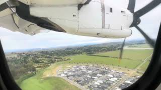 Air New Zealand  ATR 72600 ZKMVV  Inflight Landing Napier Airport [upl. by Cavuoto285]