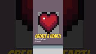 How to Pixel Art in 30sor Less  Hearts gamedev pixelart pixelarttutorial [upl. by Aillimat]